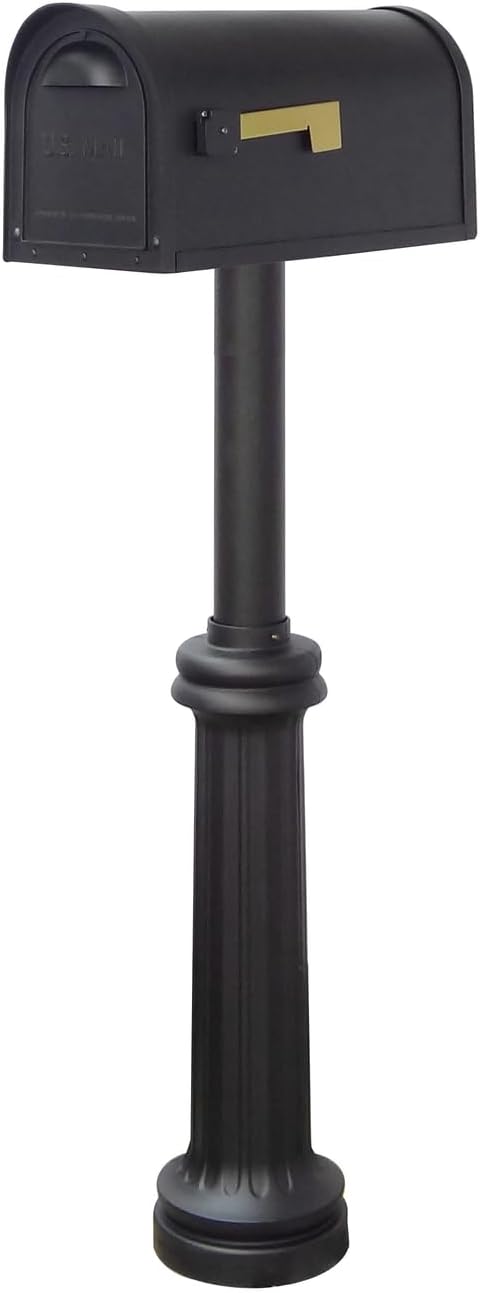 Special Lite Products Company Classic Curbside Mailbox with Locking Insert Bradford Mailbox Post