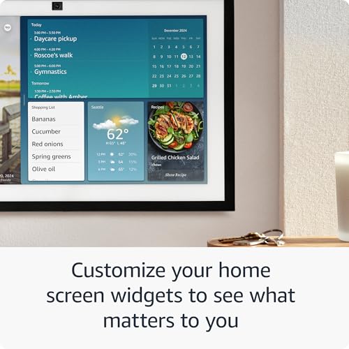 Amazon Echo Show 15 (newest model), Full HD 15.6" kitchen hub for home organization, with built-in Fire TV and Alexa