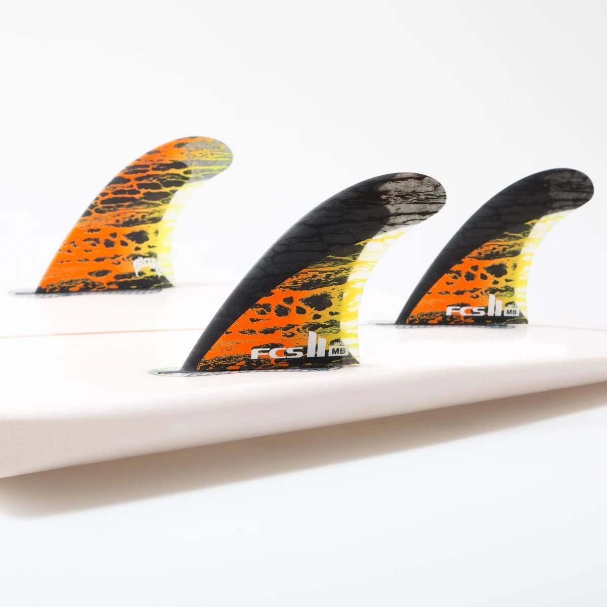 FCS II Matt Biolos PC Carbon Tri Fins Medium / Green