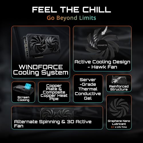 GIGABYTE GeForce RTX 5060 Ti Gaming OC 16G Graphics Card, 16GB 128-bit GDDR7, PCIe 5.0, WINDFORCE Cooling System, GV-N506TGAMING OC-16GD Video Card