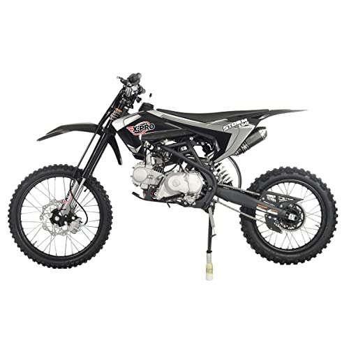 X-PRO Storm 150 Dirt Bike with 4-Speed Manual Transmission, Electric/Kick Start, Big 19"/16" Tires!