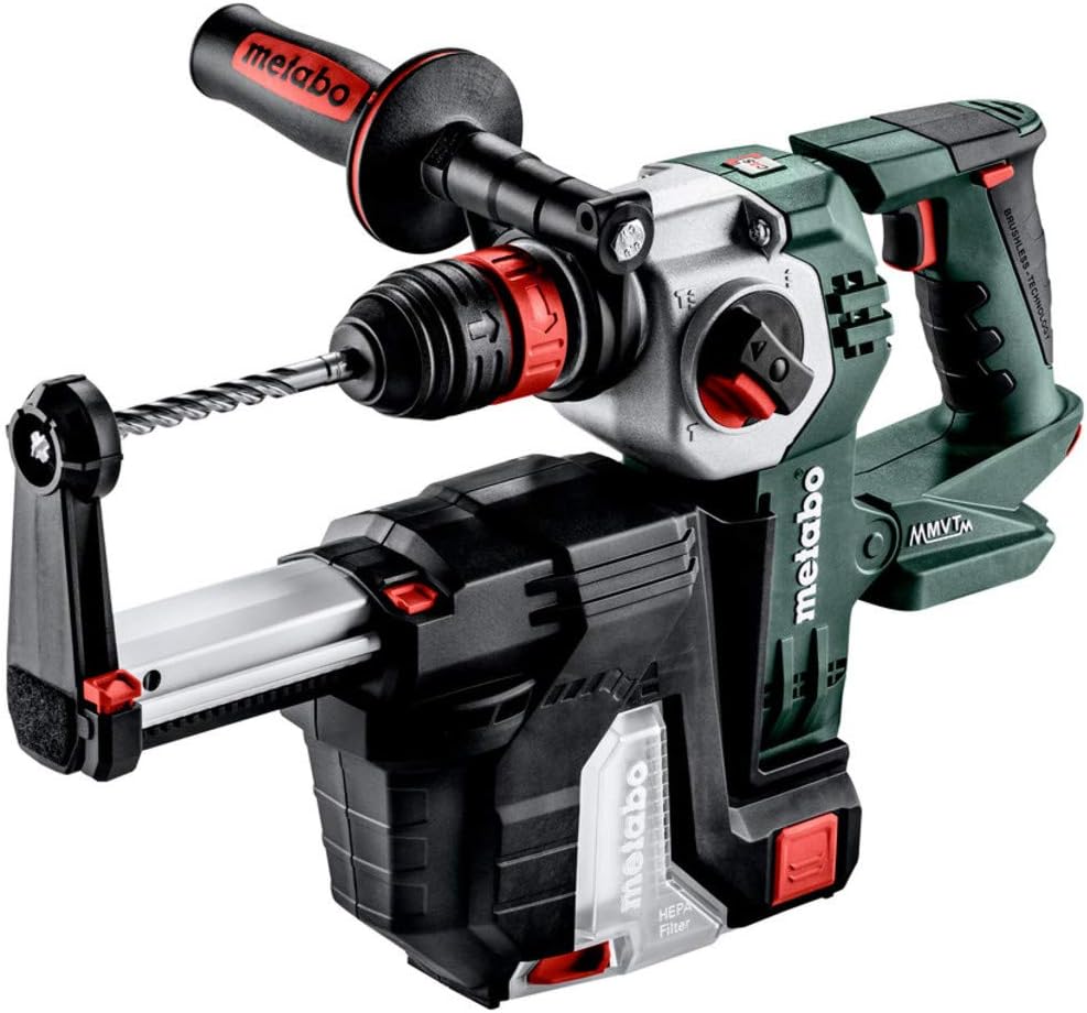 Metabo 600211900 18-Volt 1-Inch SDS-Plus Rotary Hammer Drill w/HEPA Vacuum