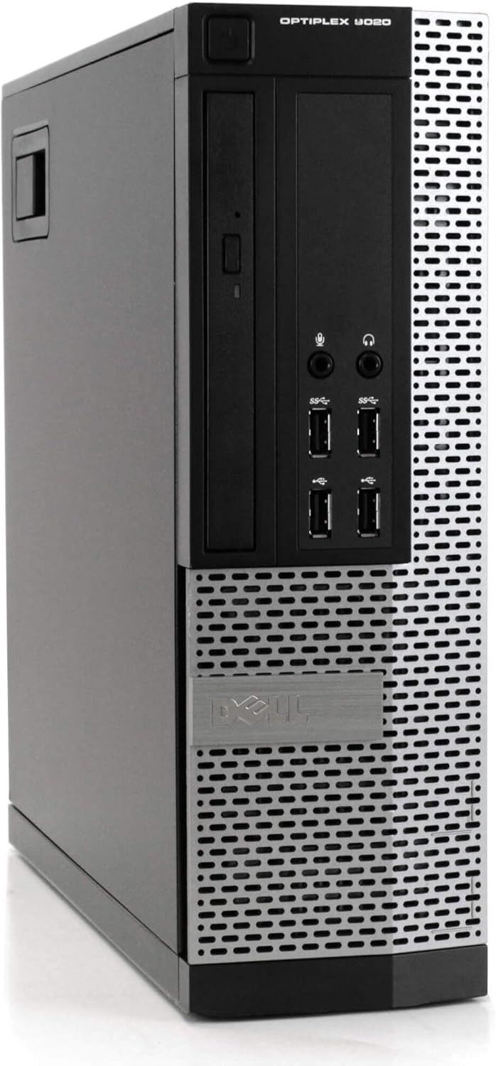 Dell Optiplex 9020 Desktop Computer PC, Intel Quad-Core i5, 500GB SSD Storage, 8GB DDR3 RAM, Windows 10 Home, DVD, WiFi, New 24in Monitor, Wireless Keyboard and Mouse (Renewed)