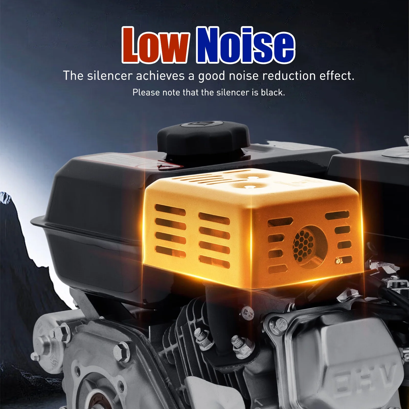 Wuzstar 7.5HP 212CC Go Kart Engine Electric Start Side Shaft Motor OHV Air Cooling Gasoline Engine Motor for Compressor Ripper, Lawn Mower