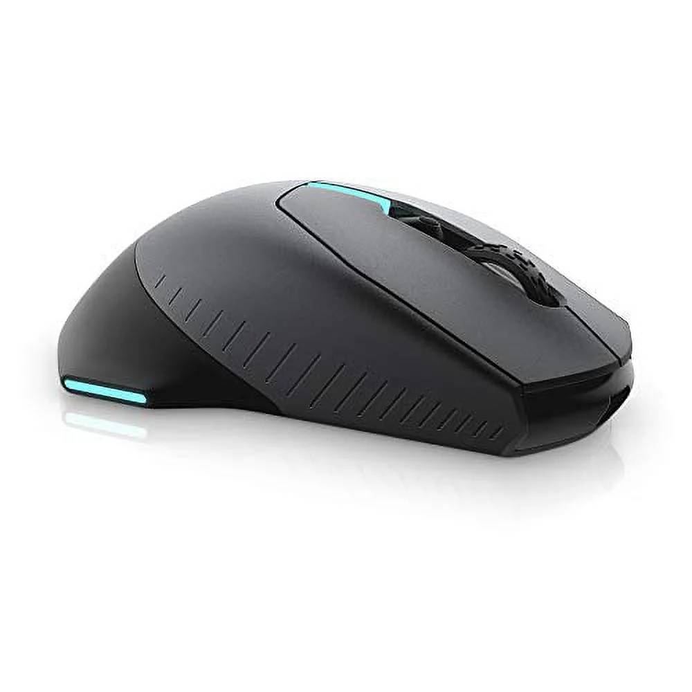 Alienware AW610M Wired/Wireless Gaming Mouse - 16000 DPI Optical Sensor, 350 Hour Rechargeable Battery Life, 7 Programmable Buttons, 16.8 million AlienFX RGB Lighting - Dark Side of the Moon