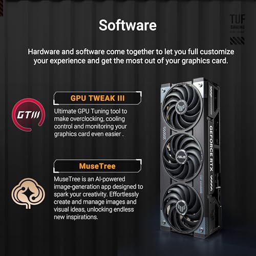 ASUS TUF Gaming GeForce RTX ™ 5070 Ti 16GB GDDR7 OC Edition Gaming Graphics Card (PCIe® 5.0, HDMI®/DP 2.1, 3.125-slot, Military-Grade Components, Protective PCB Coating, axial-tech Fans)