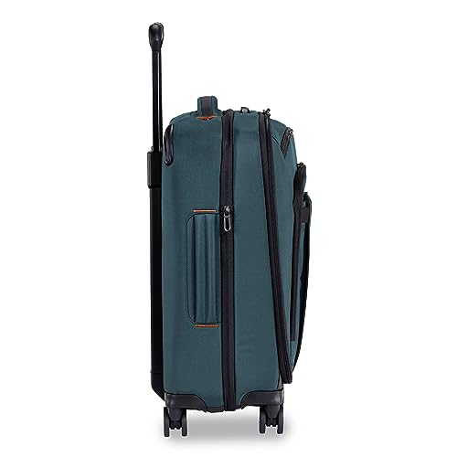 Briggs & Riley Domestic 22" Carry On Expandable Spinner - Luggage for Travel, Suitcases with Wheels, Softside Rolling Bag for Men & Women, Self-Repairing Zipper - ZDX Collection, Hunter