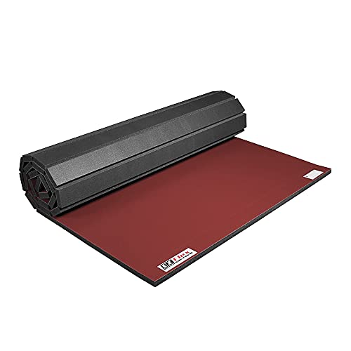 IncStores 1.4 Inch Thick Roll Out Wrestling Mat | Foam and Vinyl Mat for Practicing Wrestling Technique in Your Basement, Garage, or School Facility