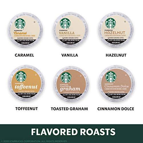 Starbucks Flavored Coffee K-Cup Variety Pack for Keurig Brewers, 6 60 Count