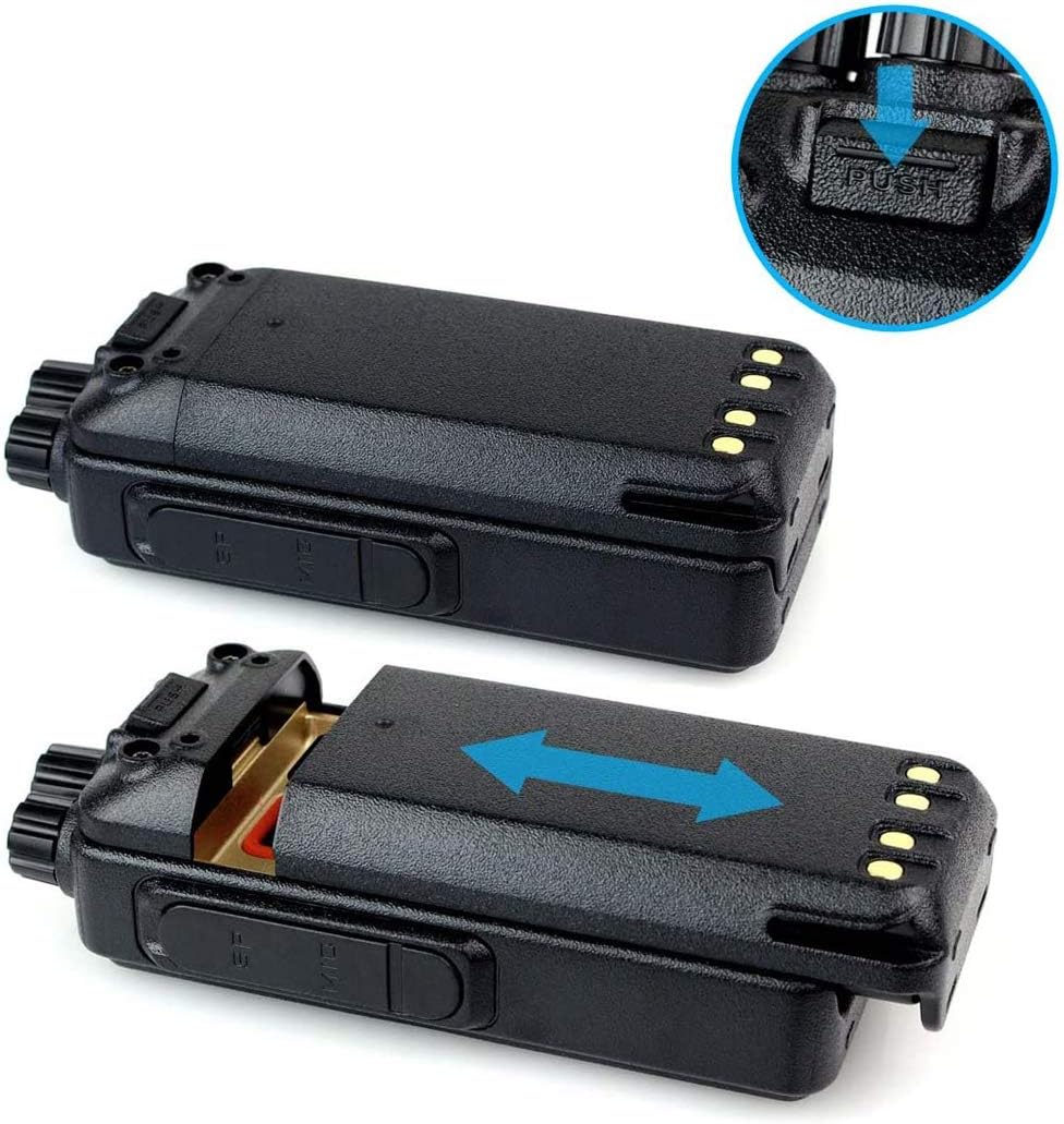 Retevis RT1 Walkie Talkies with Earpiece and Mic,Long Range Heavy Duty Two Way Radios,3000mAh Rechargeable 2 Way Radio for Truck,Warehouse(5 Pack)