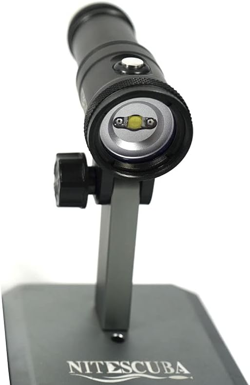 Dive Video Light 2000 Lumen Dive Photography Camera Light for gopro Dive LED Flashlight lamp, 100M/330FT Underwater Flood Light with White Beam red Beam 26650 Battery Rechargeable Torch NiteScuba V20