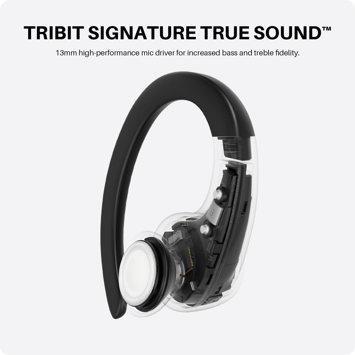 Earbuds, Tribit IPX8 Waterproof by SGS and 65H Playtime with Anti-Bacteria Earbuds for Intense Sports Bluetooth 5.2 Earphones with Transparency Mode to Hear True Sound by apt-X and CVC 8.0,MoveBuds H1
