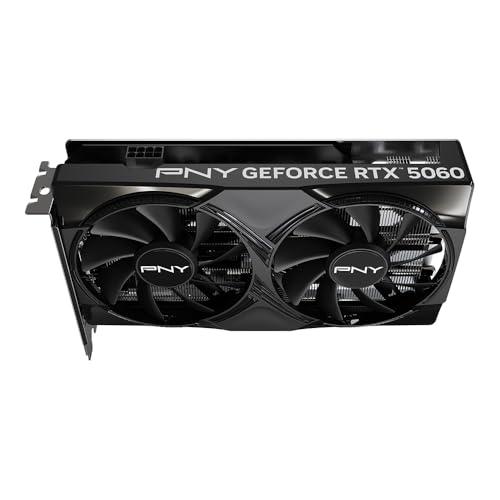 PNY NVIDIA GeForce RTX™ 5060 8GB ARGB Overclocked Triple Fan Graphics Card (DLSS 4, PCIe® 5.0, HDMI®/DP 2.1, 2-Slot, Epic-X™ RGB Lighting)