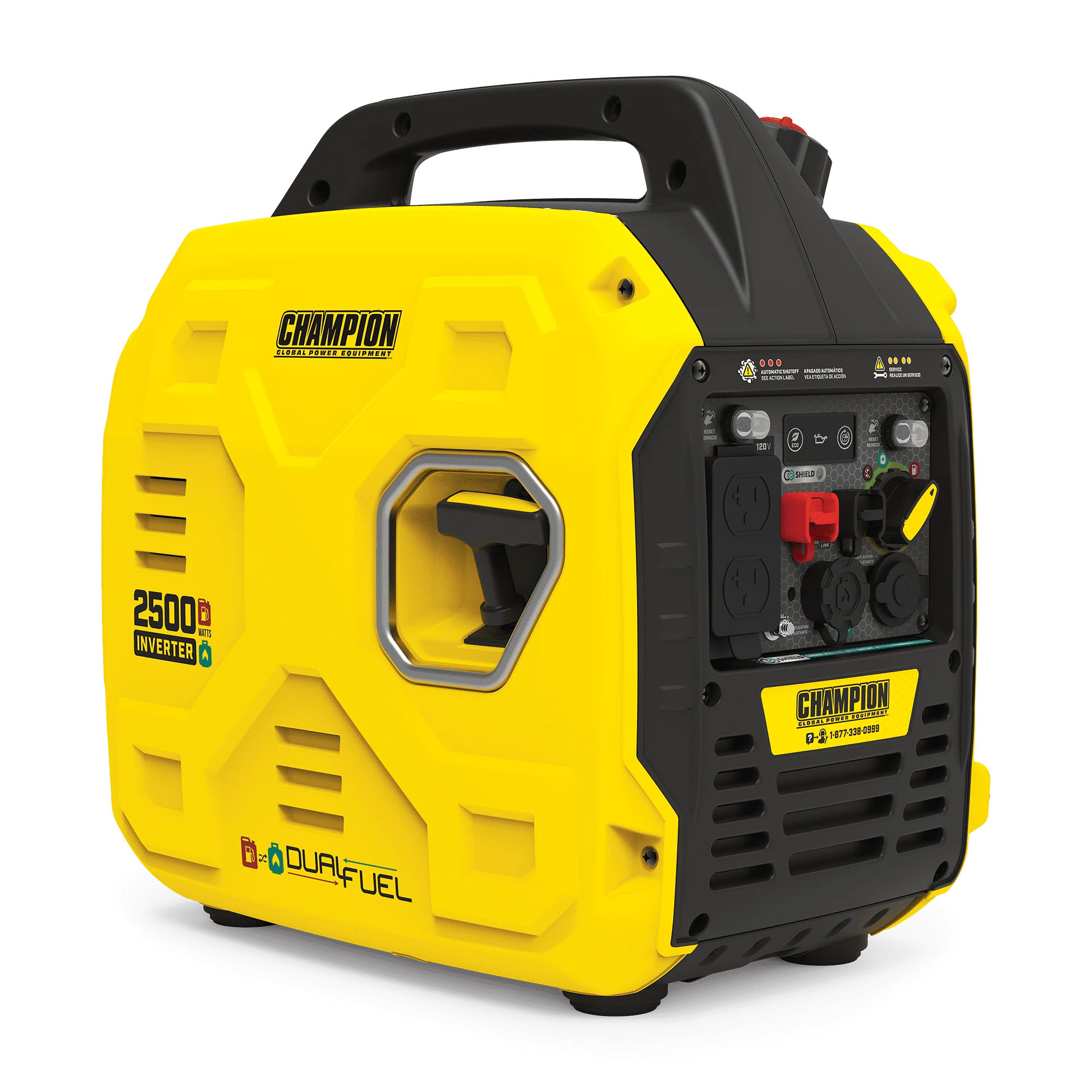 Champion Power Equipment 2500-Watt Ultralight Portable Dual Fuel Inverter Generator with CO Shield