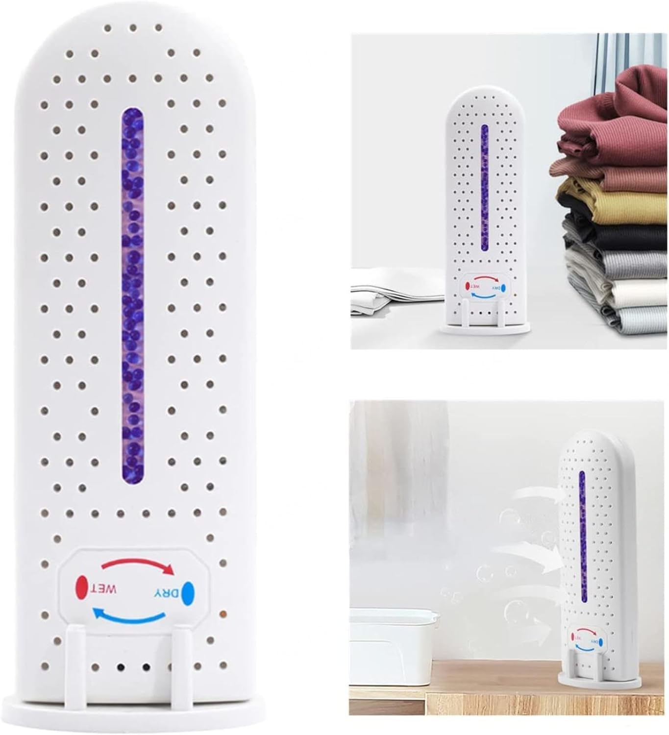 Best Dehumidifiers For Home, Dehumidifiers For Bedroom With Base Closet Humidity Absorber, For Closed Spaces, Cabinet Andcloset,2PCS