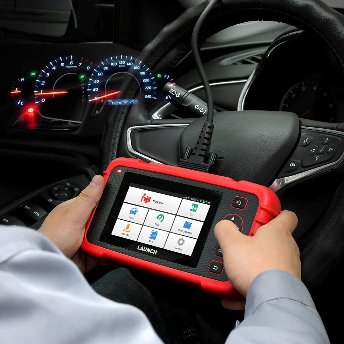 LAUNCH CRP129X OBD2 Scanner, LAUNCH Scan Tool 2022 Elite, Car Scanner for Engine at ABS SRS with Oil/EPB/SAS/TPMS/Throttle Body Reset, Automotive Code Readers with TPMS Gift, Lifetime Free Update