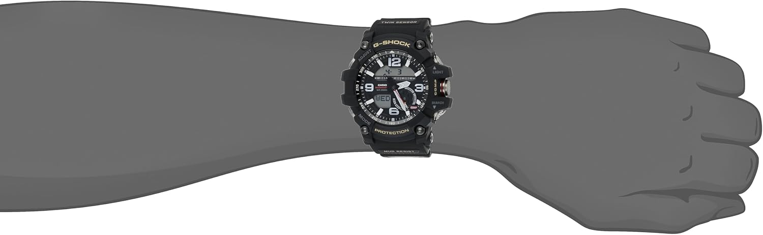 Casio G-Shock Mudmaster Twin Sensor Mens' Sports Watch (Black)