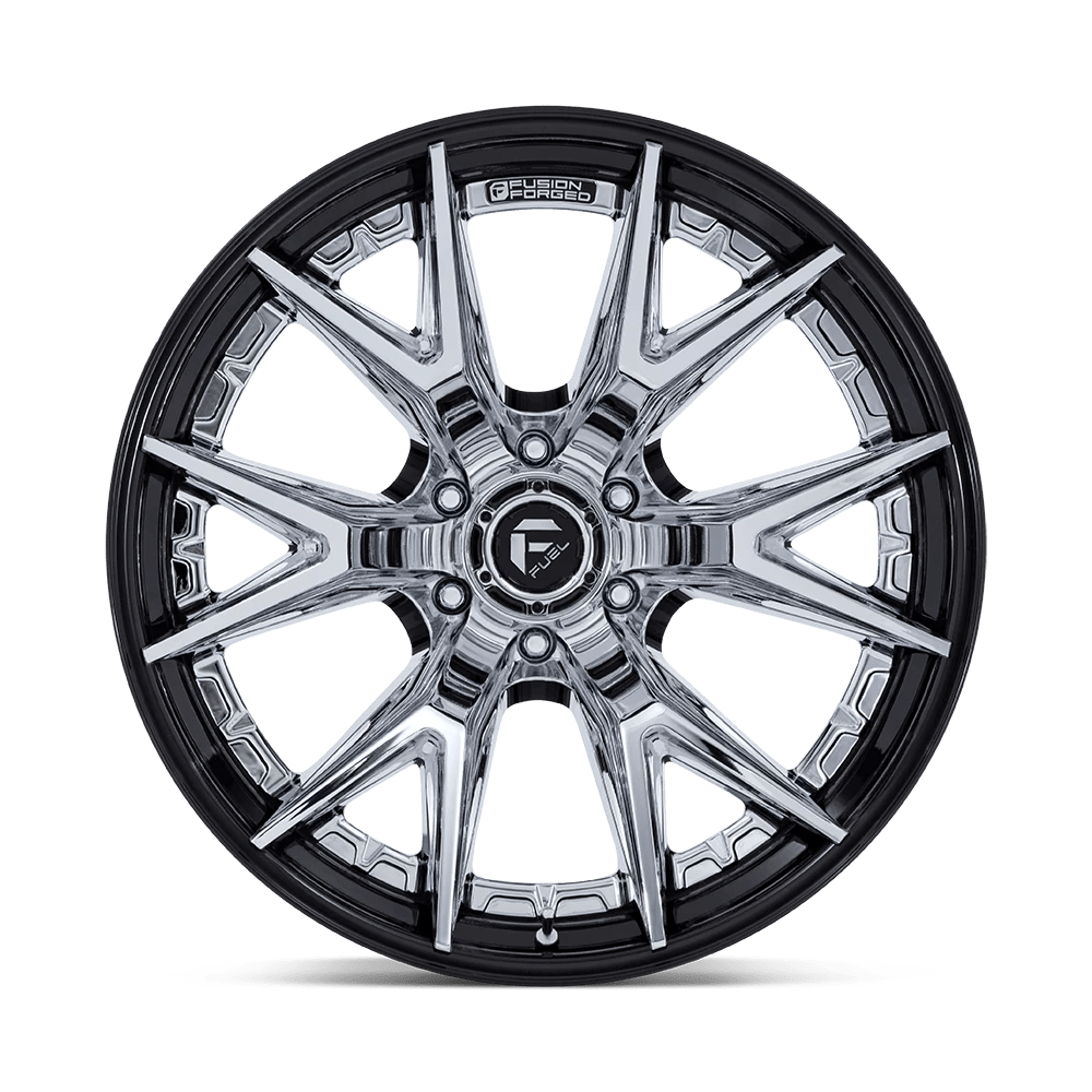 20x9 Fuel FC402 Catalyst Chrome W/ Gloss Black Lip FORGED Wheel 6x5.5 (01mm)