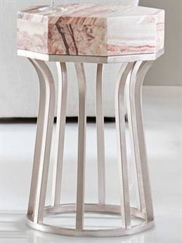 Hooker Furniture Melange Mary End Table, Silver