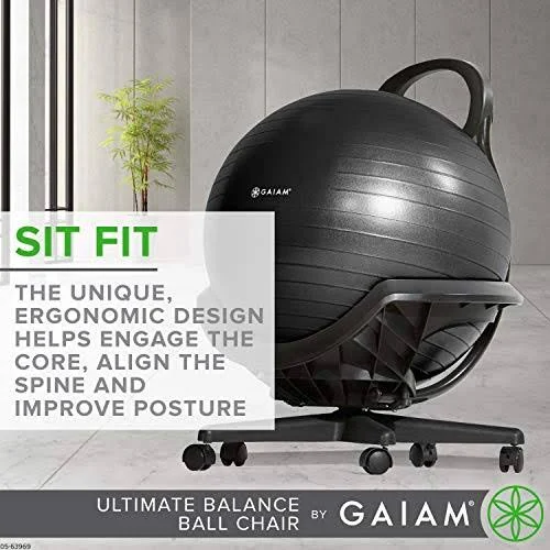 Ultimate Balance Ball Chair with Swivel by Gaiam