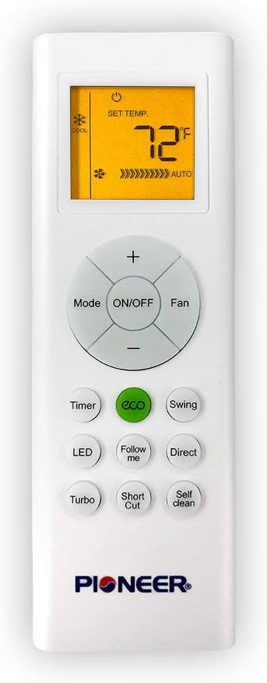 Pioneer Air Conditioner CYB-22 Ceiling Mount 8-Way Cassette Ductless Inverter++ Mini Split Heat Pump, 18000 BTU-208/230V