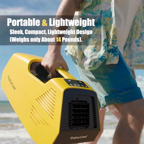 Enjoycool Portable Air Conditioners•pet houses,2380BTU Fast Cooling Outdoor Air Conditioner,Built-in Cool,Fan,Sleep Modes•24Volt 220W Low Power Consumption•tent air conditioner