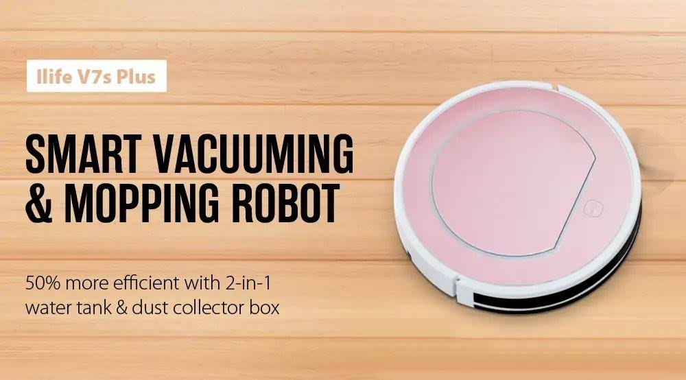 ILIFE V5s Pro Wet/Dry Robotic Vacuum - Bagless