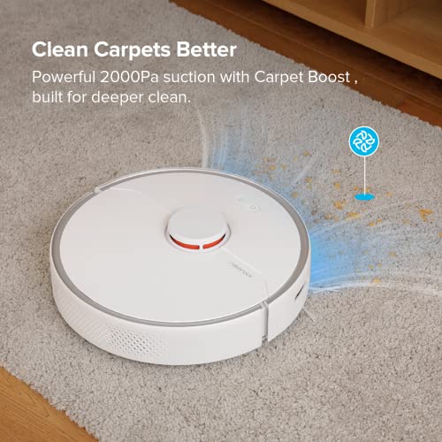 roborock Q8 Max Robot Vacuum and Mop Cleaner, DuoRoller Brush, 5500Pa Strong Suction, Lidar Navigation, Obstacle Avoidance, Multi-Level Mapping, Perfect for Pet Hair