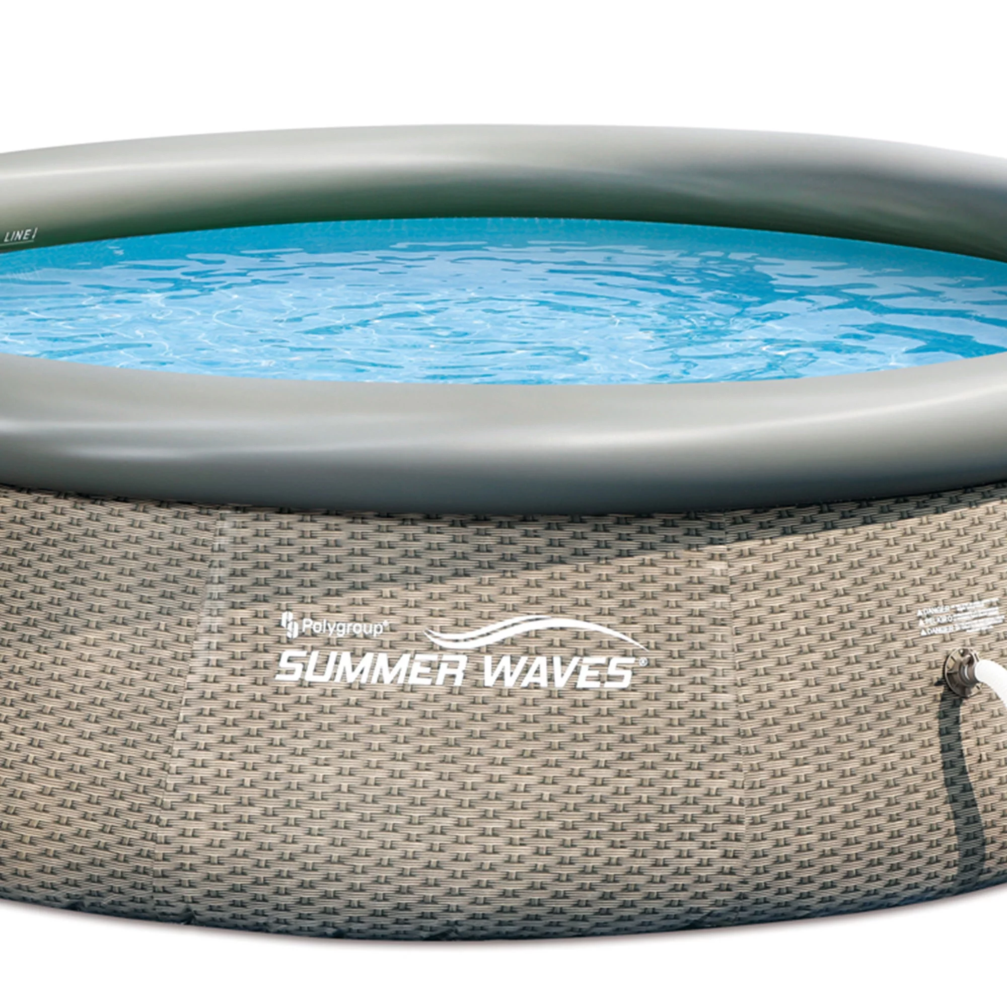 Summer Waves Quick Set 12’ x 36” Inflatable Above Ground Swimming Pool with Pump