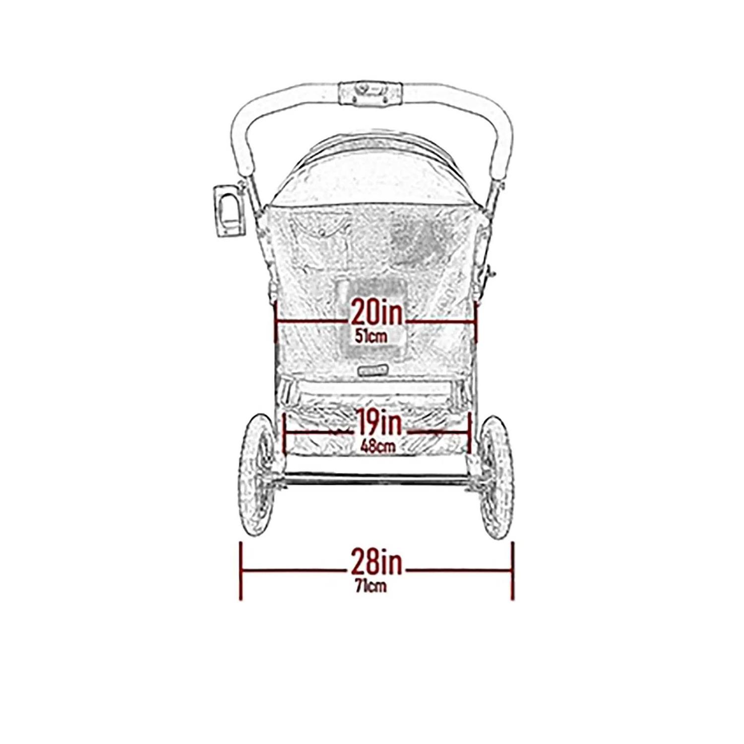 Pet Gear Double No-Zip Pet Stroller - Pet Supplies online store