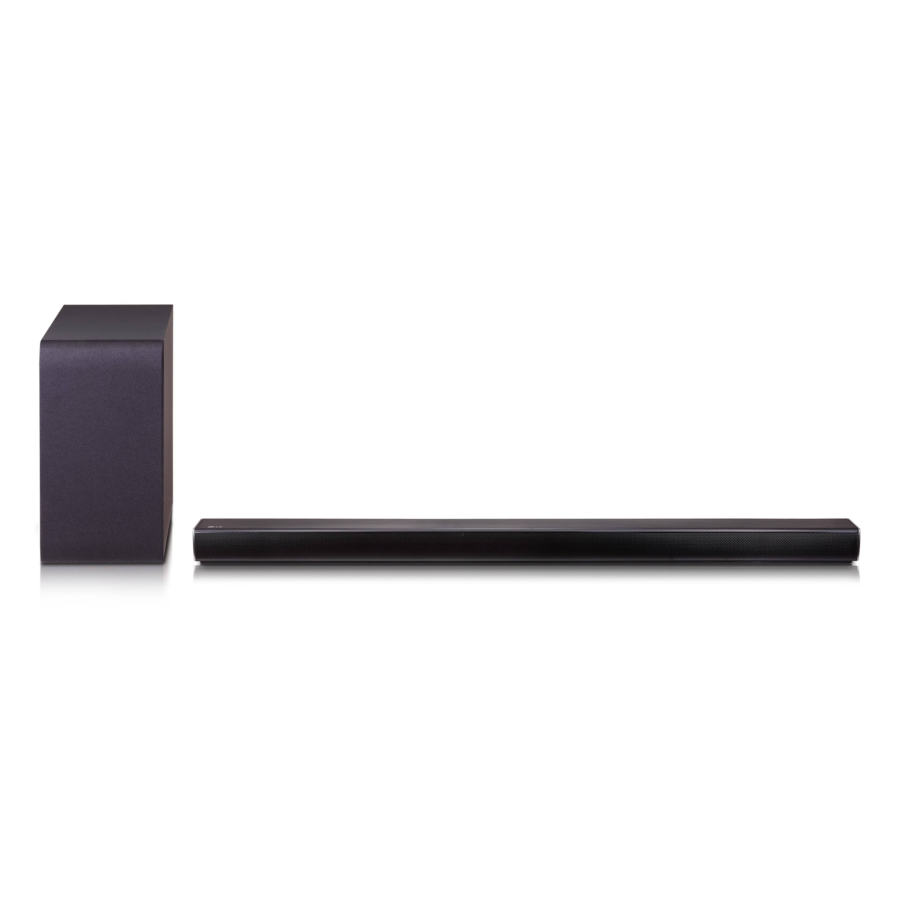 LG SH5B Sound Bar System - 2.1 Channel - 320W RMS - Wireless - Black