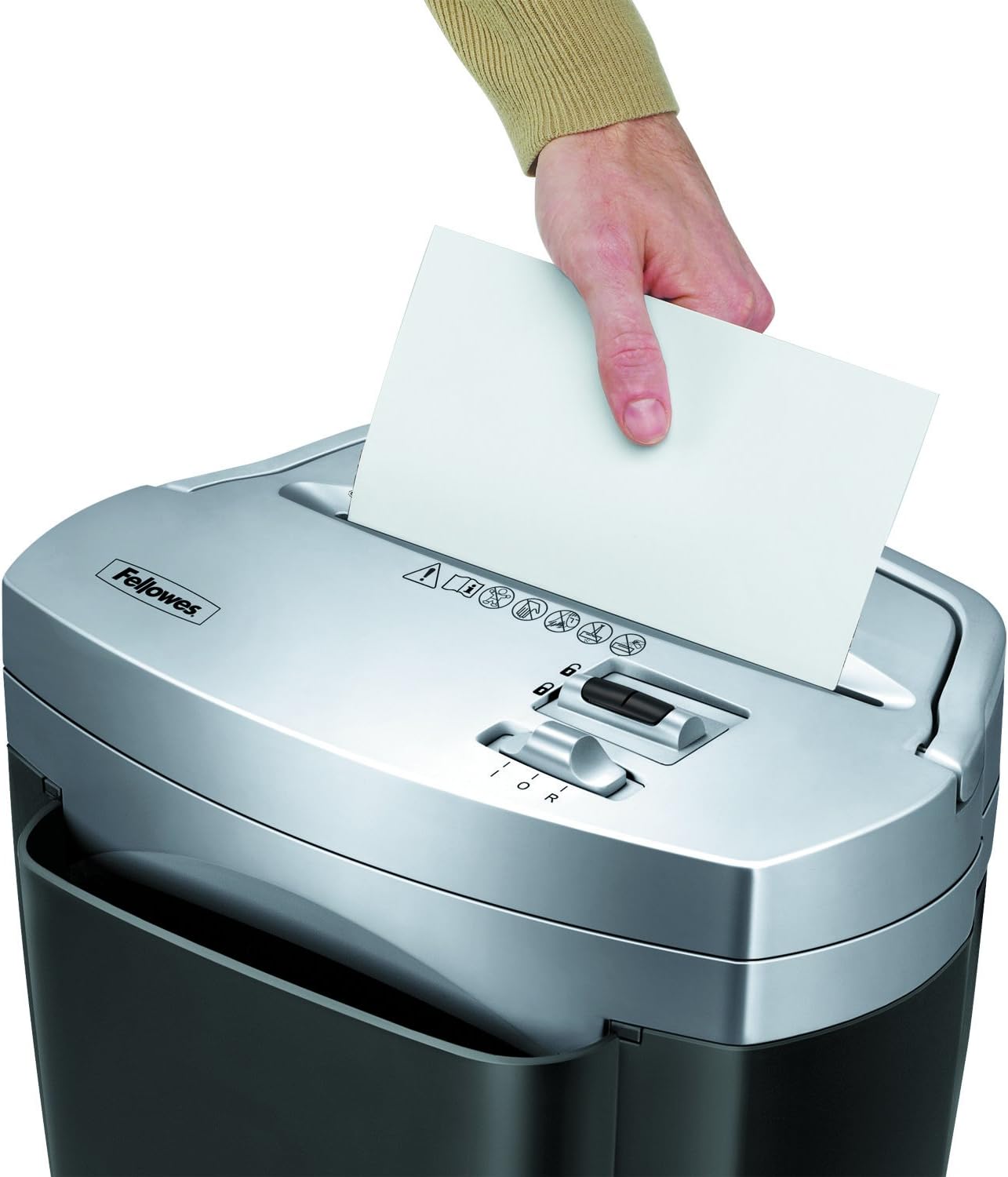 Fellowes 3103201 Powershred W11C, 11-Sheet Cross-cut Paper and Credit Card Shredder with Safety Lock