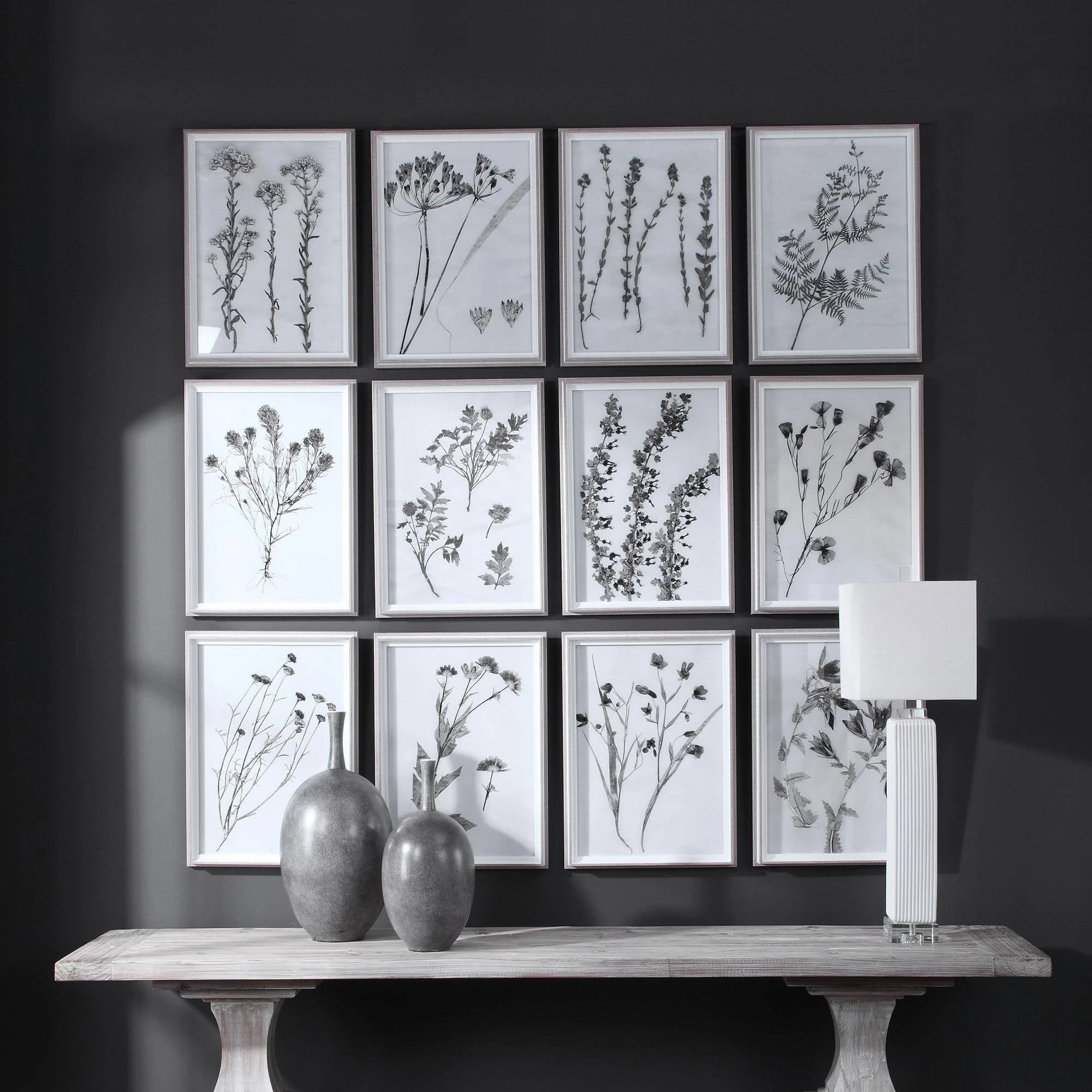 Uttermost - 33713 Contemporary Botanicals Framed Prints (Set of 12)