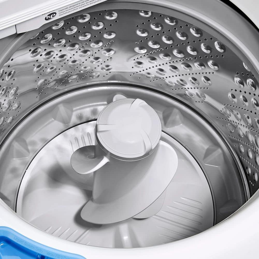 LG WT7005CW Ultra Large Capacity Top-Load Washer with TurboDrum - White with an LG DLE7000W Ultra Large Capacity Electric Dryer with Sensor Dry - White (2021)