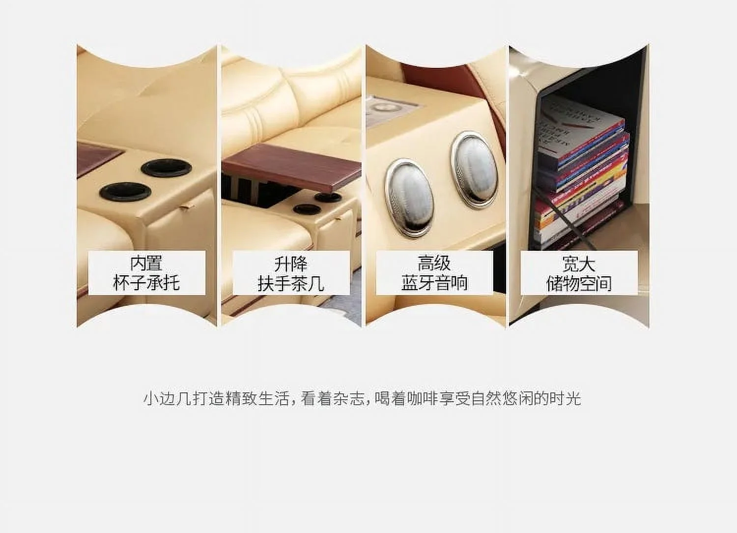 Living Room Sofa set furniture real genuine cow leather sofas bluetooth puff asiento muebles de sala canape L shape sofa cama