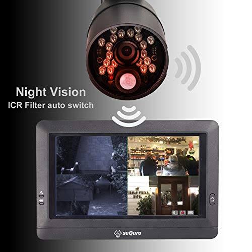 Sequro Guardpro DIY Long Range Wireless Video Surveillance System 7x22 Touchscreen