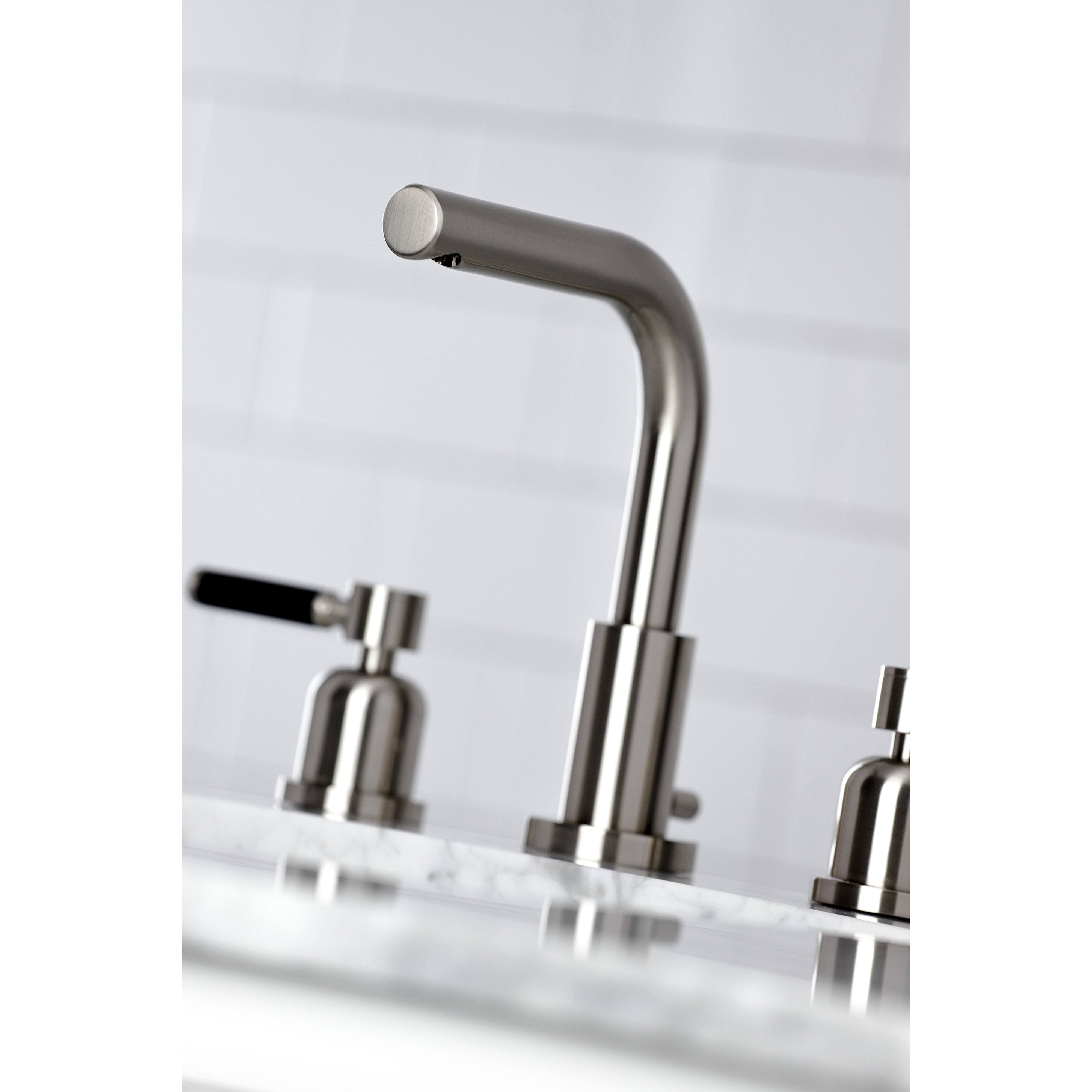 Kingston Brass FSC8958DKL 8x22 Widespread Bathroom Faucet, Brushed Nickel