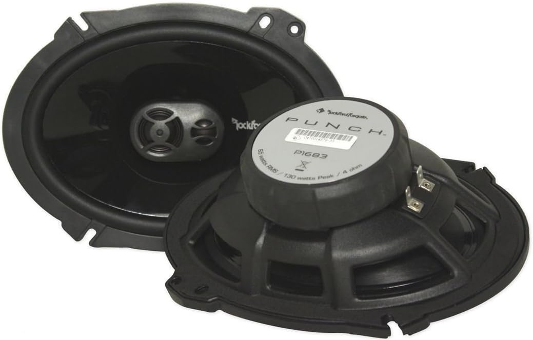 2 Pairs Of Rockford Fosgate P1683 130W 6"x8" 3-Way Car Stereo Speakers 6x8 Punch