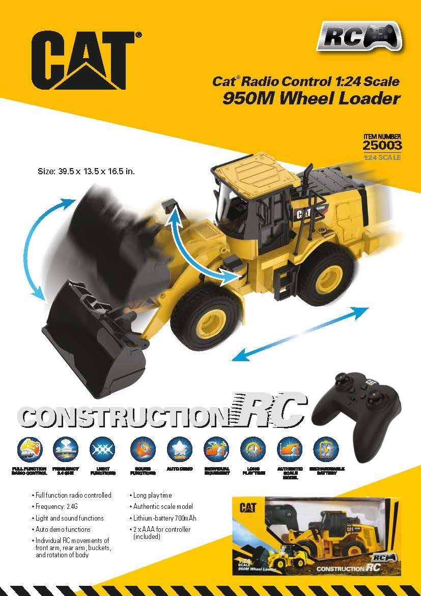 Diecast Masters DCM25003 Cat 1/24 Scale RC 950M Wheel Loader