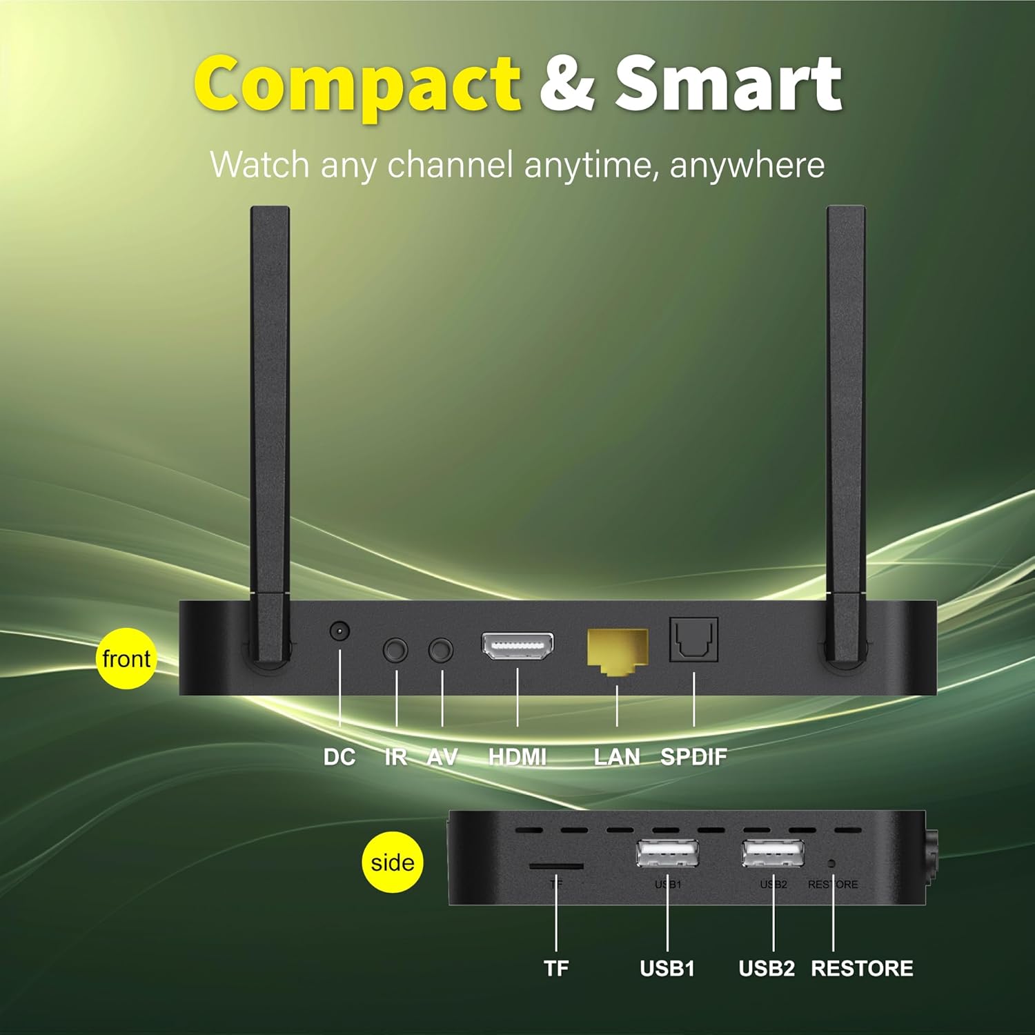 2024 New Version TV Box S-5 P-ro Elite Fully,Large Capacity 4G RAM+32G ROM, Super Latest S-5 PRO Series Samrt TV Box with Remote & Voice Remote for Family Fun,Easy Setup Guide