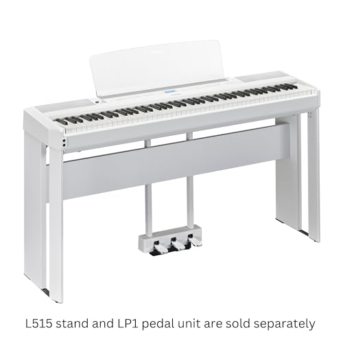 Yamaha 88-Key Weighted Portable Digital Piano Keyboard with Music Rest, Sustain Foot Switch, Built-in Speakers, USB Connectivity, Black (P45B)