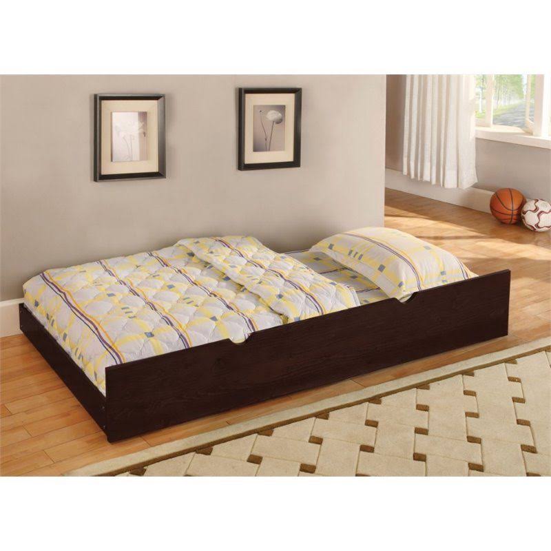 Furniture of America Sozier Twin Trundle with Casters in Espresso
