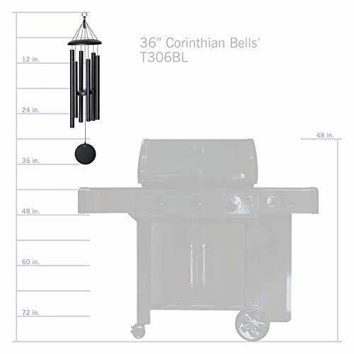 Corinthian Bells 36x22 Wind Chime - Black