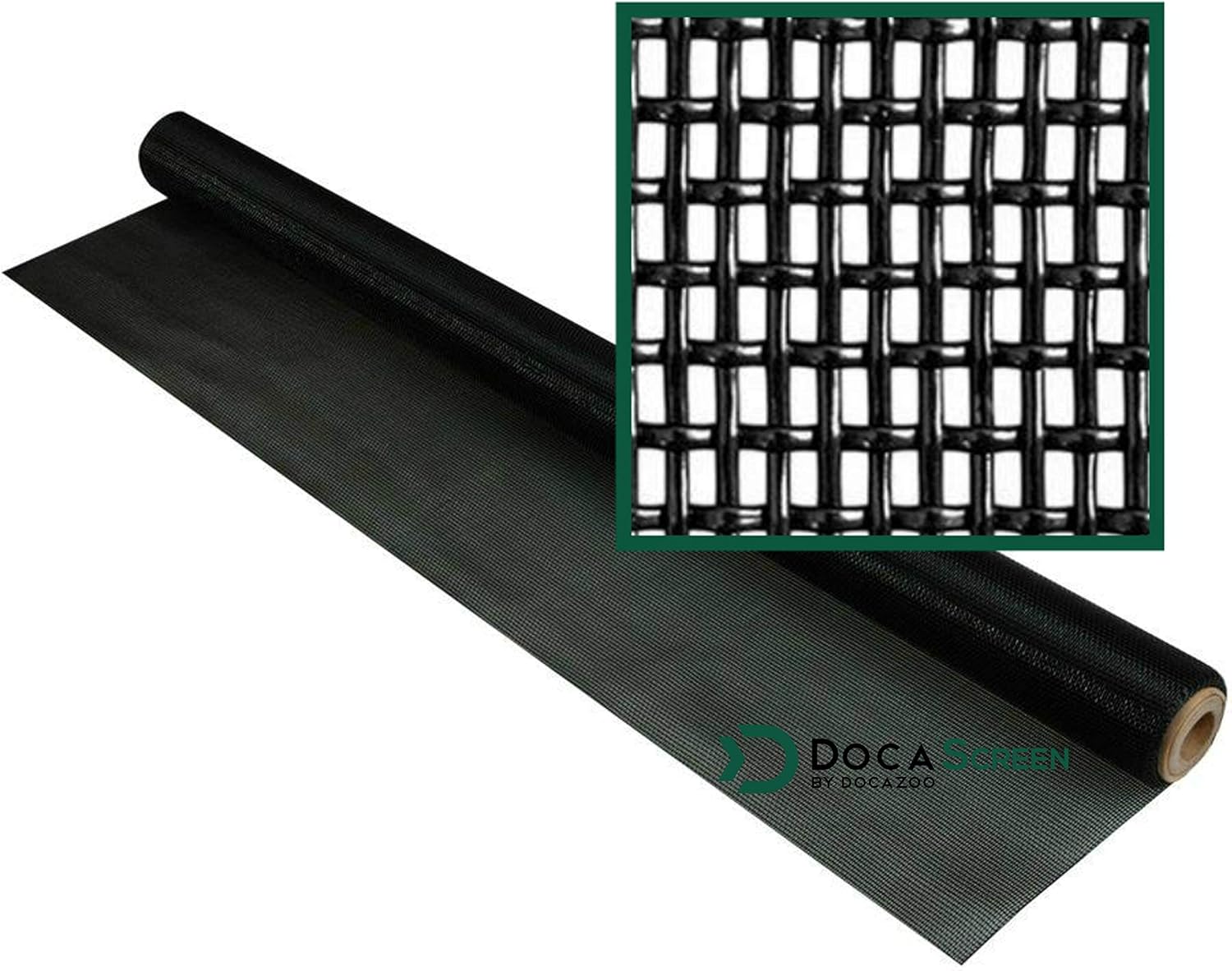 DocaScreen Pet Screen – 36” x 25’ Pet Proof Screen – Pet Resistant Screen for Window Screen, Patio Screen, Door Screen, Porch Screen, and Other Screen enclosures – Dog Screen, Cat Screen, and More Pack of 2