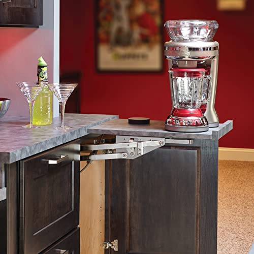 Rev-A-Shelf Heavy-Duty Spring Loaded Appliance Lift Assist Kitchen Cabinet Mechanism for Small Kitchen Appliances, Zinc