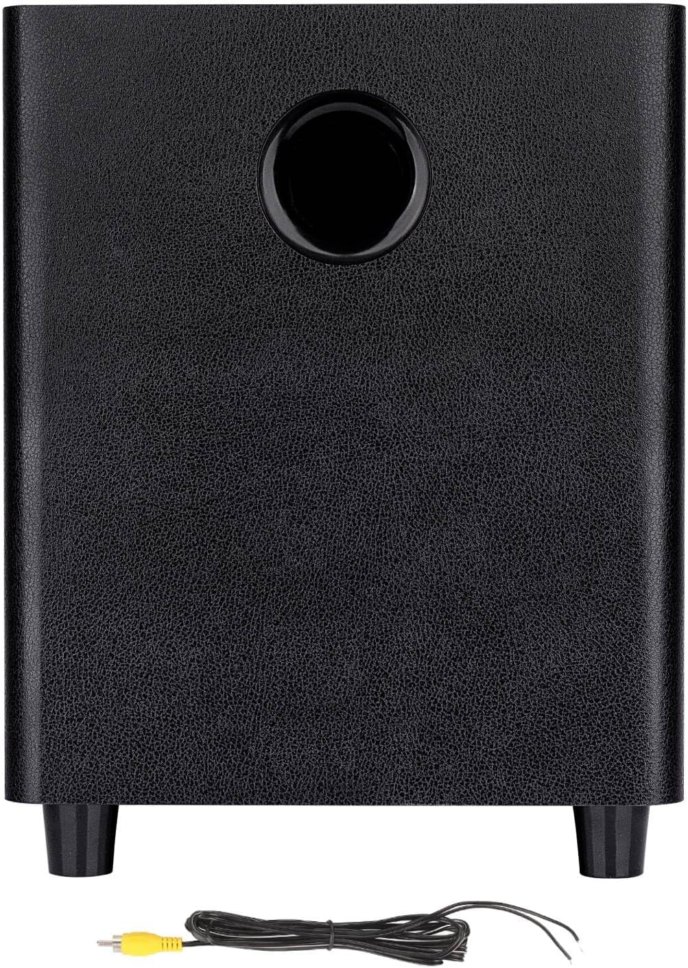 8 Inch Passive Subwoofer, 100W Power Heavy Bass Powerful Sound Synthetic Fiber Wood Material, Passive Speaker for Home Theater Party Plug and Play, Black