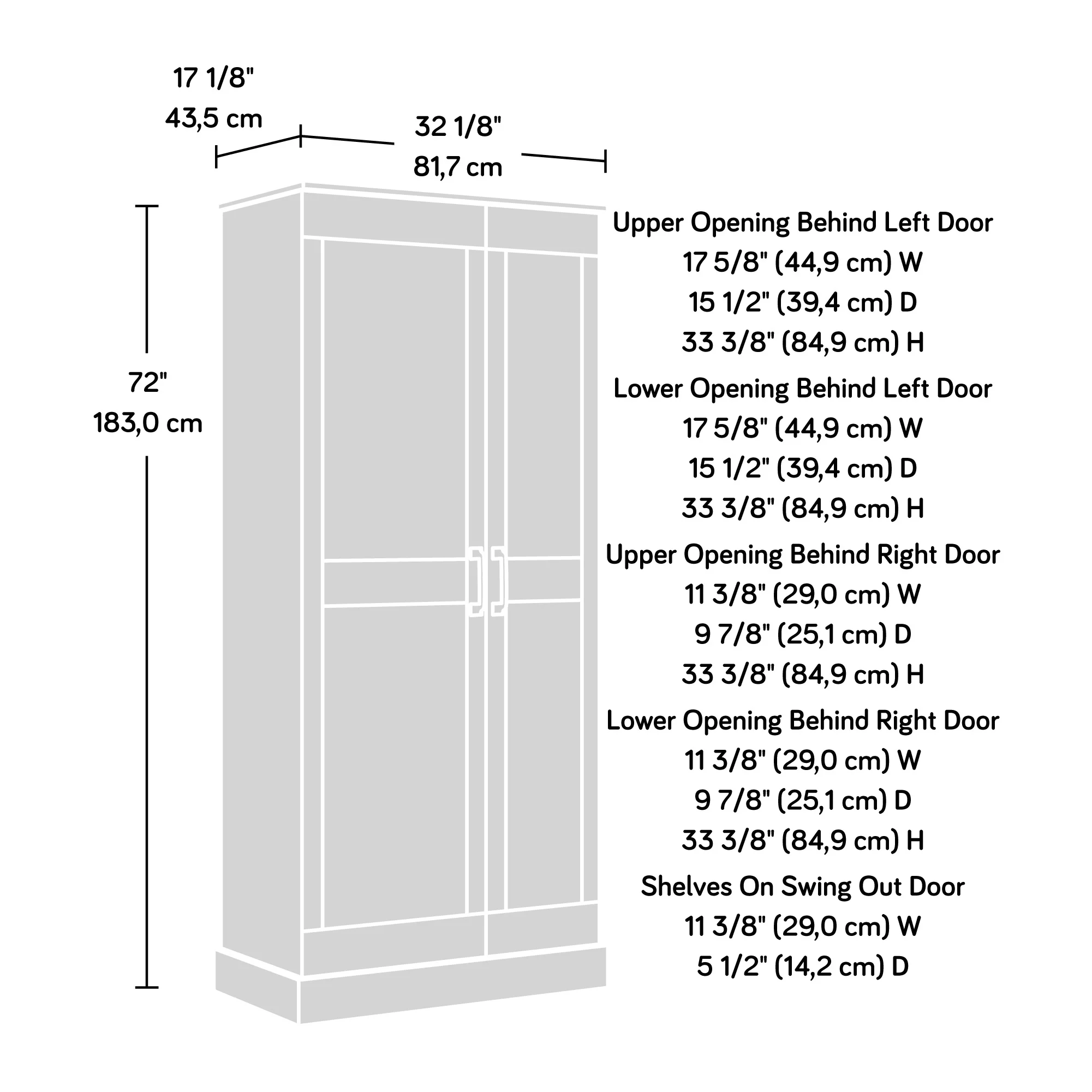 Sauder Storage Cabinet, Spring Maple Finish