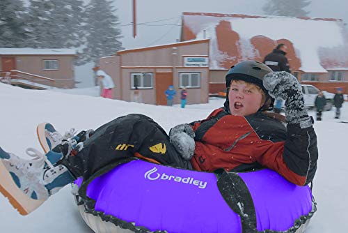 Bradley Snow Tubes: 50 inch Heavy Duty Inflatable Sledding Tubes for Adults - Towable Snow Fun! Best Snow Tubes for Sledding Adventure - Made in The USA!…