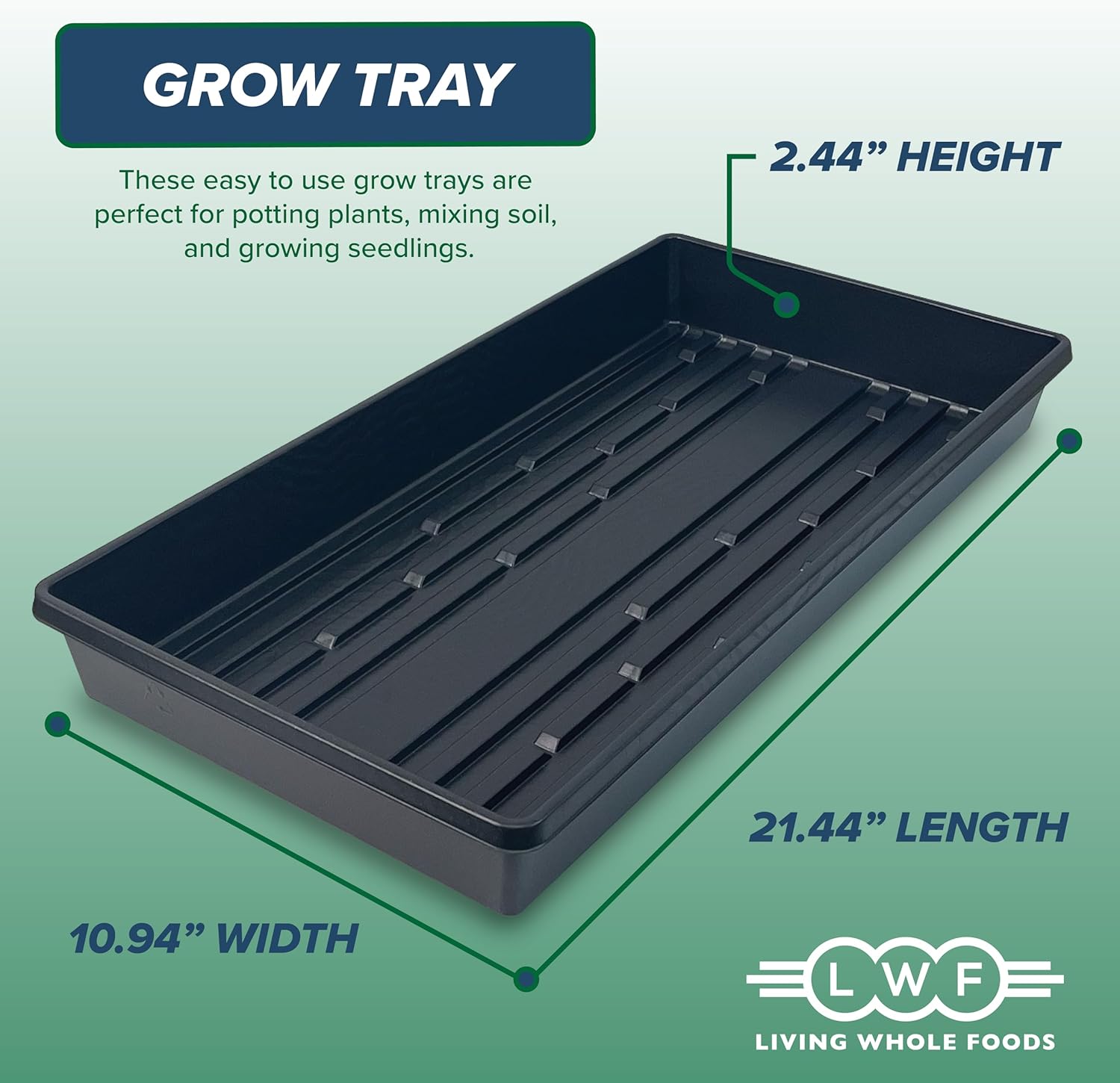 VEVOR 20 x 10 x 7 ft Walk-in Greenhouse Bundle with 10 Plant Growing Trays, Portable Hot House w/Galvanized Steel Hoops, Zippered Doors & Roll-up Windows