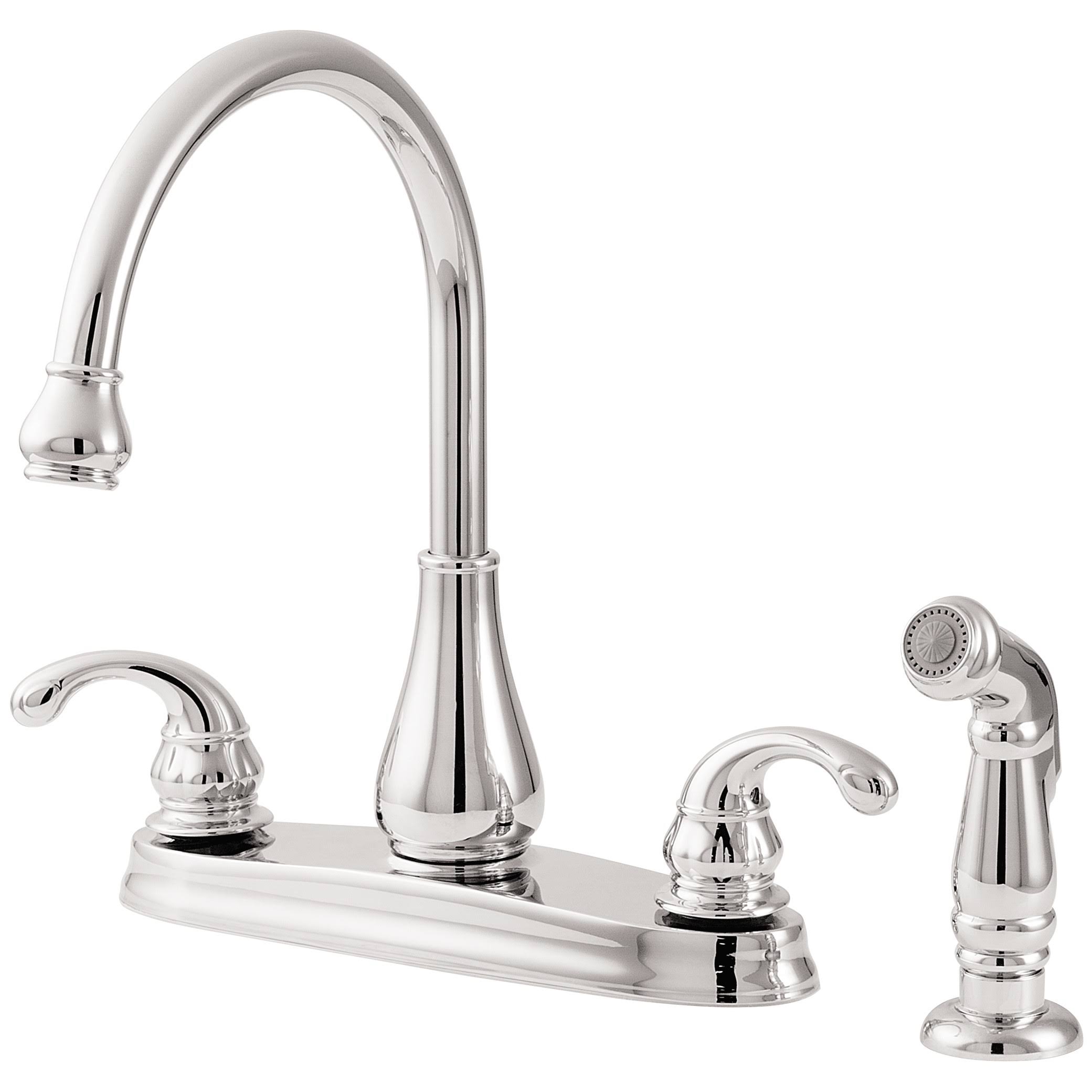 Pfister GT36-4DCC Treviso Chrome Two Handle Kitchen Faucet with Spray